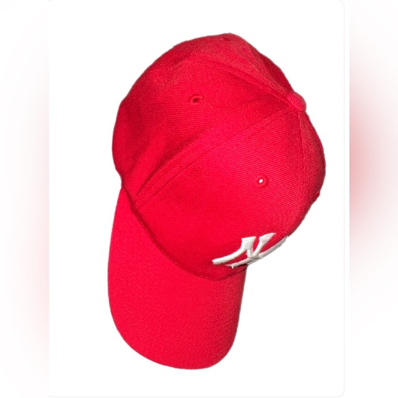 Red NY Logo Baseball Cap - Classic Team Style - Picture 2 of 10